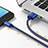 Cable Micro USB Android Universel A11 Bleu Petit