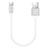 Cable Type-C Android Universel 20cm S02 pour Apple iPad Pro 12.9 (2022) Blanc