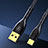 Cable Type-C Android Universel 3A H02 Noir Petit