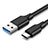 Cable Type-C Android Universel H01 pour Apple iPad Pro 11 (2021) Gris Fonce Petit