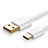 Cable Type-C Android Universel T11 pour Apple iPad Pro 11 (2021) Blanc