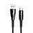 Cable Type-C Android Universel T12 pour Apple iPad Air 5 10.9 (2022) Noir