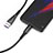 Cable Type-C Android Universel T12 pour Apple iPad Pro 12.9 (2021) Noir Petit