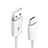 Cable Type-C Android Universel T18 pour Apple iPad Pro 12.9 (2021) Blanc Petit