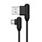 Cable Type-C Android Universel T19 pour Apple iPad Pro 12.9 (2021) Noir