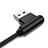 Cable Type-C Android Universel T19 pour Apple iPhone 15 Pro Noir Petit