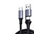 Cable Type-C USB-C vers Type-C USB-C 100W H01 pour Apple iPhone 15 Gris Fonce Petit