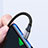 Cable USB 2.0 Android Universel 2A H01 pour Apple iPad Pro 11 (2022) Gris Petit