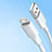 Cable USB 2.0 Android Universel 2A H03 pour Apple iPad Air 5 10.9 (2022) Blanc