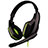 Casque Ecouteur Filaire Sport Stereo Intra-auriculaire Oreillette H51 Vert