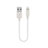 Chargeur Cable Data Synchro Cable 15cm S01 pour Apple iPad New Air (2019) 10.5 Blanc