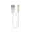 Chargeur Cable Data Synchro Cable 15cm S01 pour Apple iPhone 14 Plus Blanc