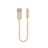 Chargeur Cable Data Synchro Cable 15cm S01 pour Apple iPhone 8 Plus Petit