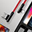 Chargeur Cable Data Synchro Cable 20cm S02 pour Apple iPhone SE Rouge Petit