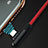 Chargeur Cable Data Synchro Cable 20cm S02 pour Apple iPhone SE Rouge Petit