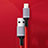 Chargeur Cable Data Synchro Cable C03 pour Apple iPad Mini 2 Rouge Petit