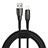 Chargeur Cable Data Synchro Cable D02 pour Apple iPhone 11 Noir