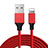Chargeur Cable Data Synchro Cable D03 pour Apple iPad 4 Rouge