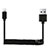 Chargeur Cable Data Synchro Cable D08 pour Apple iPad 3 Noir