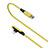 Chargeur Cable Data Synchro Cable D10 pour Apple iPad 2 Jaune