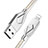 Chargeur Cable Data Synchro Cable D13 pour Apple iPad 10.2 (2020) Argent Petit