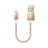 Chargeur Cable Data Synchro Cable D18 pour Apple iPad 10.2 (2020) Or