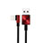 Chargeur Cable Data Synchro Cable D19 pour Apple iPad 10.2 (2020) Rouge