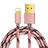 Chargeur Cable Data Synchro Cable L01 pour Apple iPad 10.2 (2020) Or Rose