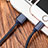 Chargeur Cable Data Synchro Cable L04 pour Apple iPad 10.2 (2020) Bleu Petit