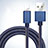 Chargeur Cable Data Synchro Cable L04 pour Apple iPad 10.2 (2020) Bleu Petit