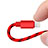 Chargeur Cable Data Synchro Cable L10 pour Apple iPhone 14 Rouge Petit