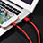 Chargeur Cable Data Synchro Cable L11 pour Apple iPad 10.2 (2020) Rouge Petit