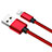 Chargeur Cable Data Synchro Cable L11 pour Apple iPhone 6S Plus Rouge Petit