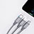 Chargeur Lightning Cable Data Synchro Cable Android Micro USB Type-C 3.5A H01 pour Apple iPad Pro 11 (2022) Gris Fonce Petit