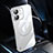 Coque Antichocs Rigide Transparente Crystal Etui Housse avec Mag-Safe Magnetic Magnetique QC1 pour Apple iPhone 12 Argent