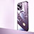 Coque Antichocs Rigide Transparente Crystal Etui Housse avec Mag-Safe Magnetic Magnetique QC2 pour Apple iPhone 16 Pro Violet