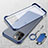 Coque Antichocs Rigide Transparente Crystal Etui Housse avec Support Bague Anneau Aimante Magnetique pour Apple iPhone 14 Pro Bleu