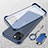 Coque Antichocs Rigide Transparente Crystal Etui Housse avec Support Bague Anneau Aimante Magnetique pour Apple iPhone 15 Plus Bleu