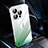 Coque Antichocs Rigide Transparente Crystal Etui Housse Degrade QC2 pour Apple iPhone 13 Pro Max Vert