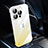 Coque Antichocs Rigide Transparente Crystal Etui Housse Degrade QC2 pour Apple iPhone 15 Pro Max Jaune