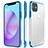 Coque Antichocs Rigide Transparente Crystal Etui Housse H01 pour Apple iPhone 11 Bleu