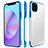 Coque Antichocs Rigide Transparente Crystal Etui Housse H01 pour Apple iPhone 11 Pro Bleu