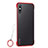 Coque Antichocs Rigide Transparente Crystal Etui Housse H01 pour Huawei Enjoy 10e Rouge