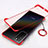 Coque Antichocs Rigide Transparente Crystal Etui Housse H01 pour Huawei Honor Play4 5G Rouge