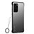 Coque Antichocs Rigide Transparente Crystal Etui Housse H01 pour Huawei P40 Noir