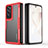 Coque Antichocs Rigide Transparente Crystal Etui Housse H01 pour Oppo Find N 5G Rouge