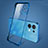 Coque Antichocs Rigide Transparente Crystal Etui Housse H01 pour Oppo Reno8 5G Bleu