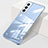 Coque Antichocs Rigide Transparente Crystal Etui Housse H01 pour Samsung Galaxy S21 FE 5G Bleu