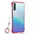 Coque Antichocs Rigide Transparente Crystal Etui Housse H02 pour Huawei P smart S Rouge