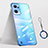 Coque Antichocs Rigide Transparente Crystal Etui Housse H02 pour Oppo Reno7 SE 5G Bleu